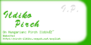 ildiko pirch business card